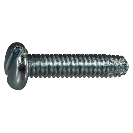 Midwest Fastener Thread Cutting Screw, #8 x 3/4 in, Zinc Plated Steel Pan Head Slotted Drive, 36 PK 61506
